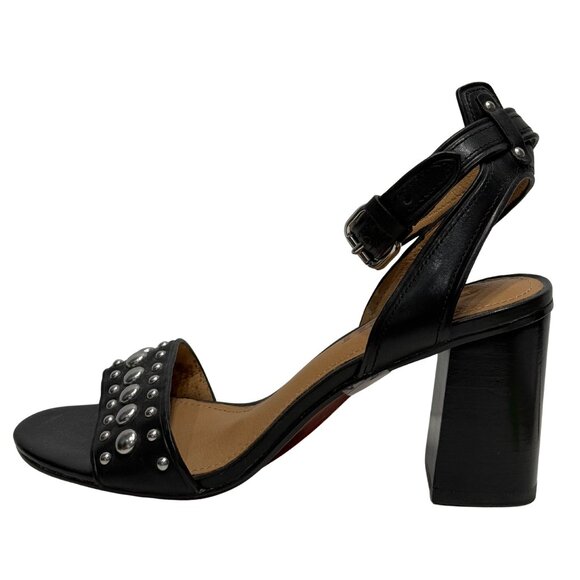 Coach black block heel sandals size 5.5B - Picture 1 of 5
